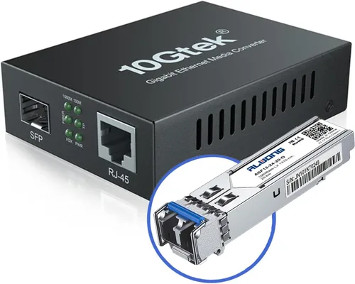 Vista 8 de Convertidor de medios Gigabit Ethernet con módulo SFP 1000 Base-SX