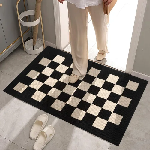 Vista 61 de GRANNY SAYS Tapete para puerta, de 32 x 20 pulgadas, tapete de bienvenida para exteriores, antideslizante, absorbe la suciedad para la entrada