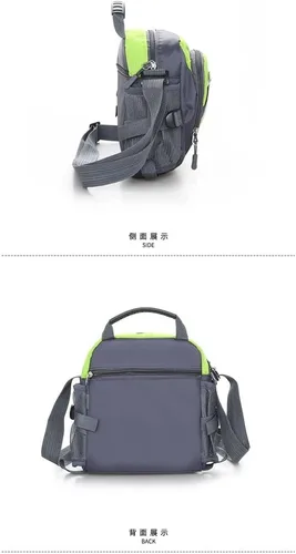 Vista 2 de ZYJBM - Bolsa de hombro para exteriores, ligera, pequeña, cruzada, para hombre, botella de agua, mochila de moda (color negro, tamaño 1 unidad)