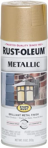 Vista 36 de Rust-Oleum 7274830 Pintura en aerosol metálica que detiene la oxidación, 11 oz, latón antiguo
