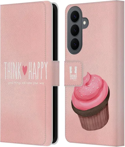 Vista 246 de Head Case Designs Assortment Cupcakes Happiness Leather Wallet Case Compatible with Samsung Galaxy A07 4G Surtido