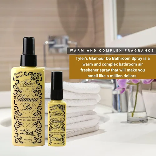 Vista 8 de Tyler Diva Glamour Do - Ambientador en aerosol – Eliminador de olores para olores de caca y baño – Eliminador de olores para olores fuertes