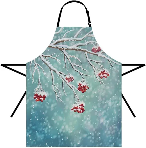 Vista 20 de Moslion Apron 31x27 Inch Kitchen Chef Waitress Cook Aprons Bib with Adjustable Neck for Women Men