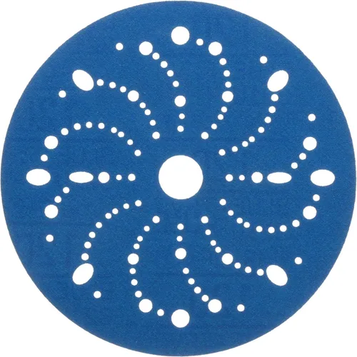 Vista 2 de Hookit AMAPR 3M Blue - Disco abrasivo multiagujero, 36174, 6 pulgadas, grado 120, 50 discos por caja