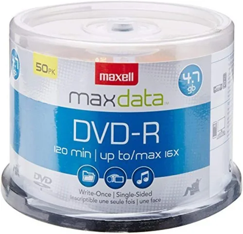 Vista 33 de Maxell 638004 4.7Gb Dvd-R 10Mm Caja de joyas