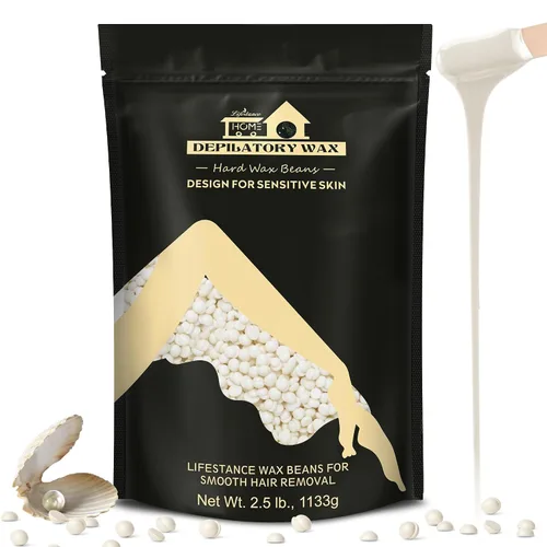 Vista 12 de Lifestance Kit de cuentas de cera de 2.5 libras, granos de cera dura de manzanilla para depilación facial de bikini brasileño, depilación sin dolor