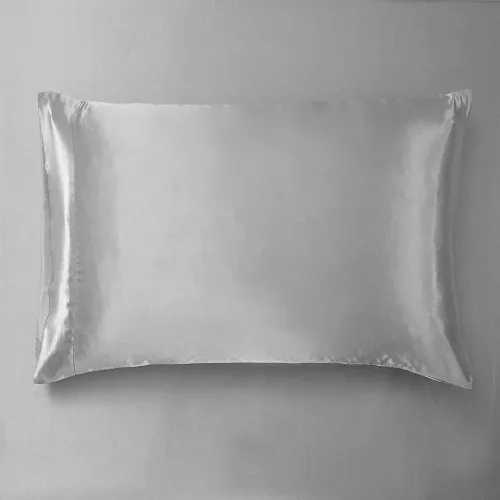 Vista 9 de AiMay Juego de Sábanas de Satén de 4 Piezas Tamaño Twin con Fundas de Almohada Bolsillo Profundo Sedosas Súper Suaves Color Sólido 1 Sábana Encimera