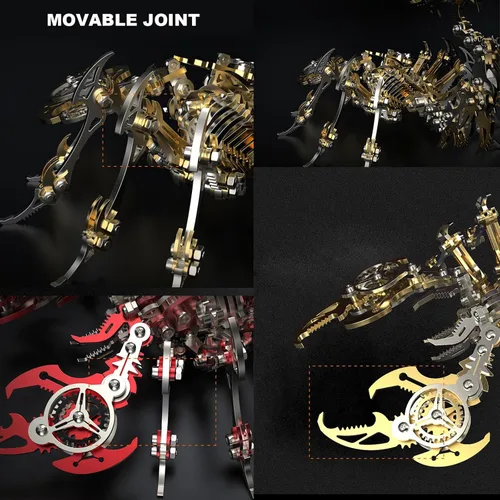 Vista 3 de Rompecabezas de escorpión de metal 3D para adultos: rompecabezas 3D, kits de modelos de metal para construir bricolaje rompecabezas mecánico