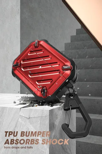Vista 2 de SUPCASE Unicorn Beetle Pro Series - Funda diseñada para Airpods Pro (2023/2022/2019), funda protectora resistente de cuerpo completo con mosquetón