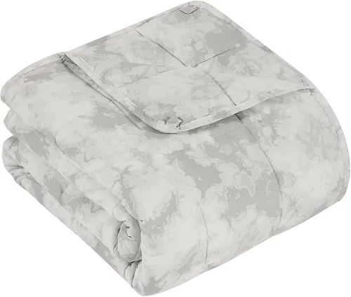 Vista 18 de Topcee Manta con peso (3 libras, 36 x 48 pulgadas), manta refrescante pesada para dormir, se aplica a 20-40 libras, manta suave y gruesa