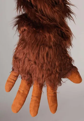 Vista 5 de Disfraz de pie grande para hombre, disfraz de Sasquatch de talla grande, traje y máscara de pie grande
