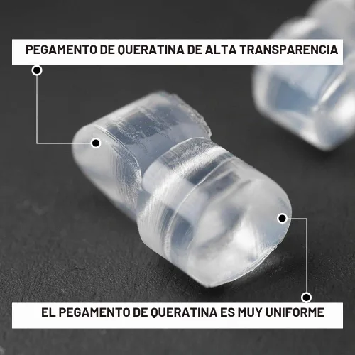 Vista 5 de Pegamento de queratina para extensiones de cabello, 800 pellets de gránulos de fusión en caliente, puntas de fusión en caliente para extensiones
