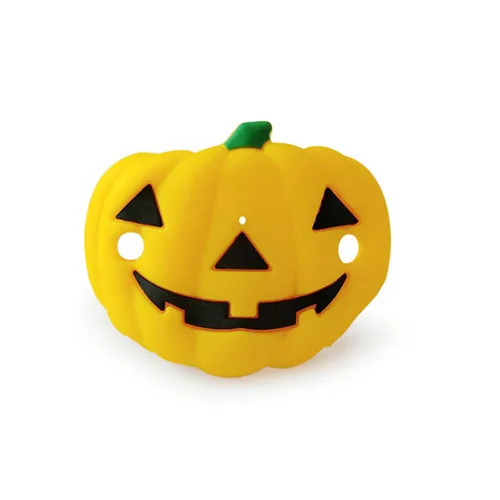 Vista 3 de Kisangel Chupetes divertidos con forma de calabaza, esqueleto, vampiros, colmillos, novedad, pezón, bebé, chupete para Halloween, recuerdos de fiesta