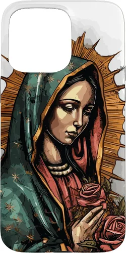 Vista 30 de Funda para iPhone 12 Pro Max Virgen De Guadalupe Católica Virgen De Guadalupe