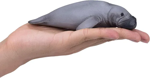 Vista 5 de MOJO Manatee - Figura de juguete pintada a mano de vida silvestre internacional realista