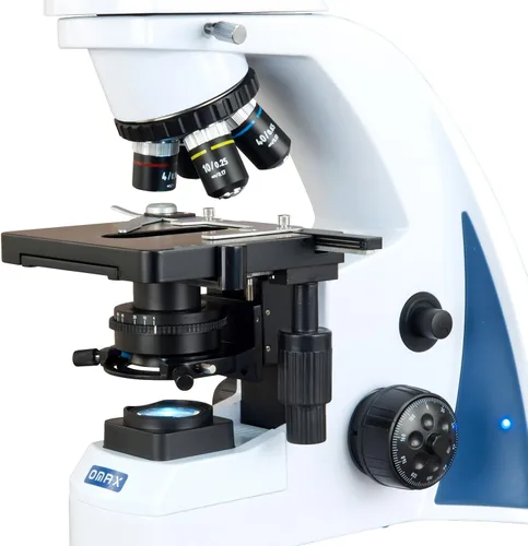 Vista 4 de OMAX microscopio biológico compuesto trinocular Siedentopf LED del infinito del plan de 40X-2500X 10MP Digital