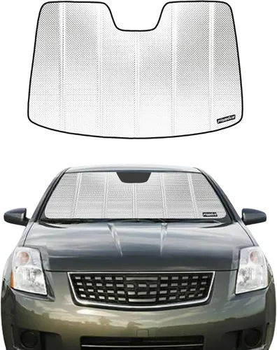Vista 13 de Parasol para parabrisas para Nissan Sentra 2020-2025 - Parasol para ventana delantera, protección Gris
