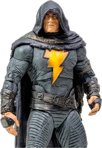 Vista 3 de McFarlane Toys DC Black ADAM Movie 7IN Figuras - ADAM negro con capa DC Multiverse Movie Figura de acción de 7 pulgadas Black Adam - Disfraz