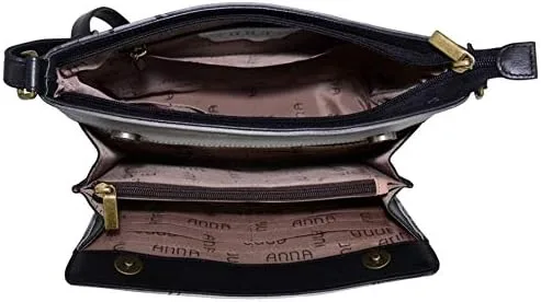Vista 4 de Anna by Anuschka Women's Hand-Painted Leather Organizer Crossbody