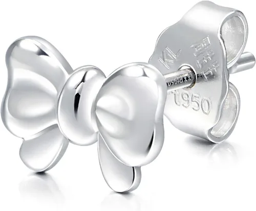 Vista 3 de Chow Sang Sang 950 Platinum Star Single Stud Earring para Mujer 89813E, Metal, No es una piedra preciosa