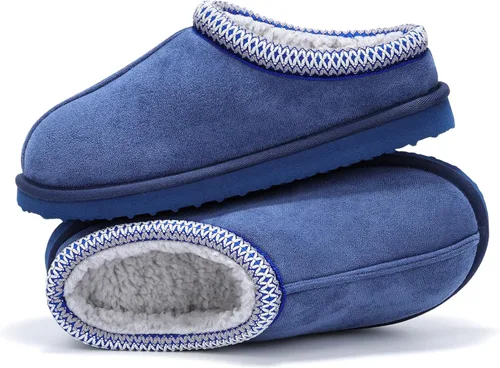 Vista 4 de Pantuflas para mujer, peludas, acogedoras, de tobillo corto, para interiores y exteriores, muletas peludas y cálidas, zapatillas de casa lindas