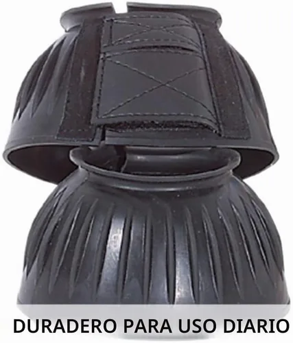 Vista 3 de Dura-Tech Botas de goma acanaladas de doble bloqueo para caballos Protección definitiva para caballos Escudo de impacto resistente Diseño sin