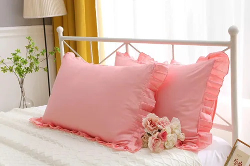 Vista 30 de Fundas de almohada cuadradas a cuadros en blanco y negro con volantes, fundas de almohada a cuadros, fundas de almohada de gingham, fundas