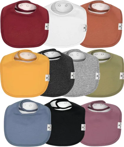 Vista 23 de Diaper Squad 10-Pack Organic Cotton Baby Bibs for Baby Boy, Girl