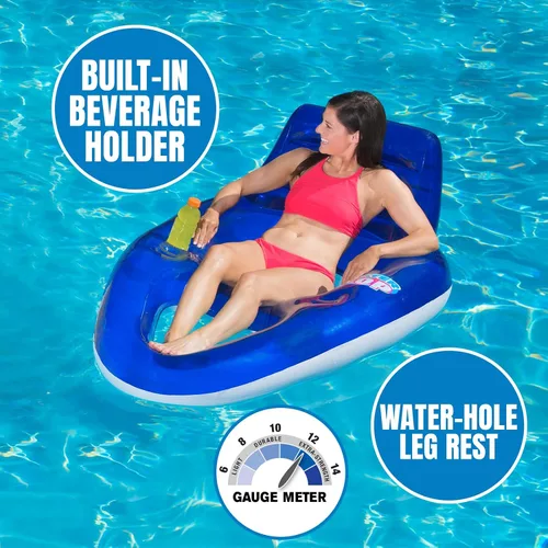 Vista 6 de Poolmaster Water Pop Deluxe Swimming Pool and Beach Float Lounge