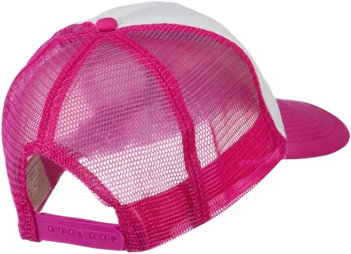 Vista 4 de e4Hats.com Gorra trasera de malla de espuma bordada Smile Face