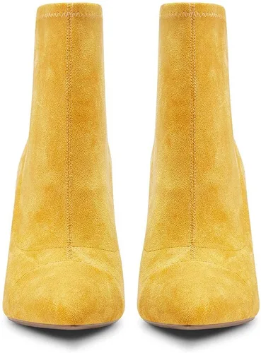 Vista 4 de Castamere Botines de tacón alto para mujer, sin cordones, con punta puntiaguda, botas de tacón de aguja básicas, botas clásicas de 3.9 in
