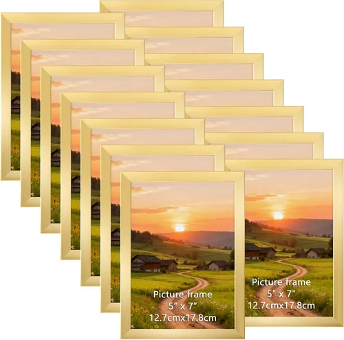 Vista 8 de Juego de 12 portarretratos negros de 4 x 6 pulgadas para mostrar fotos de 4 x 6 pulgadas, collage de múltiples marcos de 4 x 6 pulgadas para pared