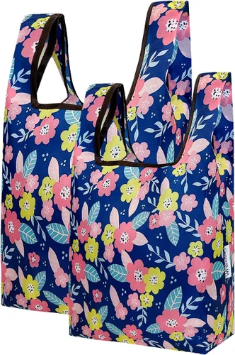 Vista 21 de Wrapables JoliBag Collection - Bolsa de compras reutilizable (juego de 2)