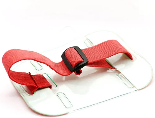 Vista 3 de OnDepot - Brazalete reflectante rojo con banda elástica ajustable (paquete de 2)