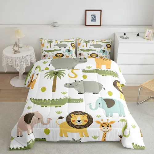 Vista 41 de Feelyou - Juego de funda de edredón para niños, castillo rosa, tamaño individual, lindo juego de edredón con moño, juego de cama para niños y niñas