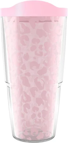Vista 19 de Tervis Leopard Collection - Vaso aislado de doble pared hecho en Estados Unidos mantiene las bebidas frías y calientes, 16 onzas, paquete de 4
