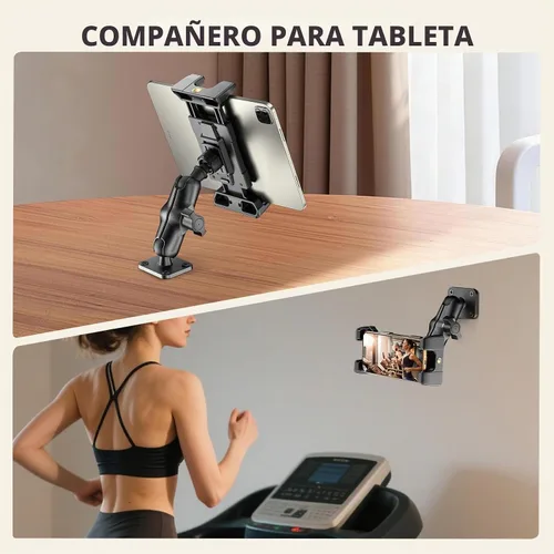 Vista 3 de OHLPRO Soporte de aluminio para tablet de 4 pulgadas para camión, base de taladro resistente, compatible con iPad Samsung Tab de 5 a 13 pulgadas