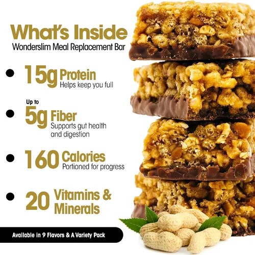 Vista 5 de WonderSlim - Barra de proteína nutritiva