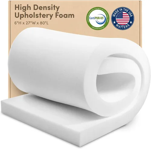 Vista 14 de Isellfoam Espuma para tapicería de 3 pulgadas de alto x 30 pulgadas de ancho x 80 pulgadas de largo 36ILD (firme semisión) cojín de espuma