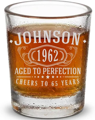 Vista 12 de Vintage 2005 16oz Grabado Shot Glass 21st cumpleaños regalos him her 1.0 Claro