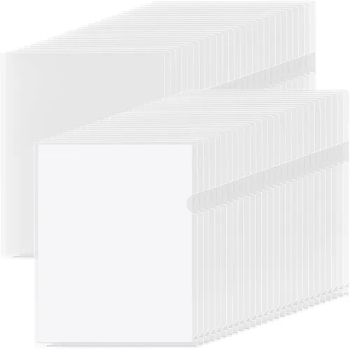 Vista 13 de KTRIO Paquete de 12 fundas de plástico transparente para carpetas, 6 colores surtidos, bolsillos para proyectos de documentos para papel