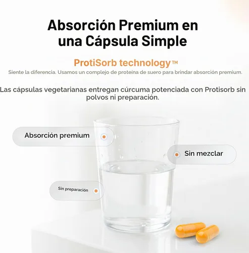 Vista 6 de UltraCur - Curcumina Cúrcuma - Curcumina de acción rápida altamente biodisponible - 60 cápsulas vegetarianas