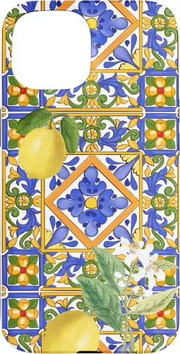 Vista 6 de Sicilian,Italian,Summer,Tiles,Citrus,Mosaic,Majolica Art Case for iPhone 17