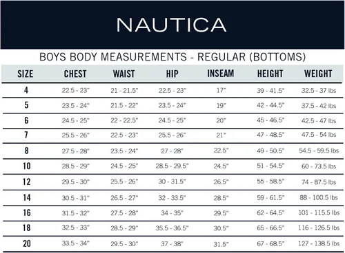 Vista 3 de Nautica Boys School Uniform Twill Khaki Pants, Flat Front & Elasticized Waistband, Zipper Closure With Faux Button