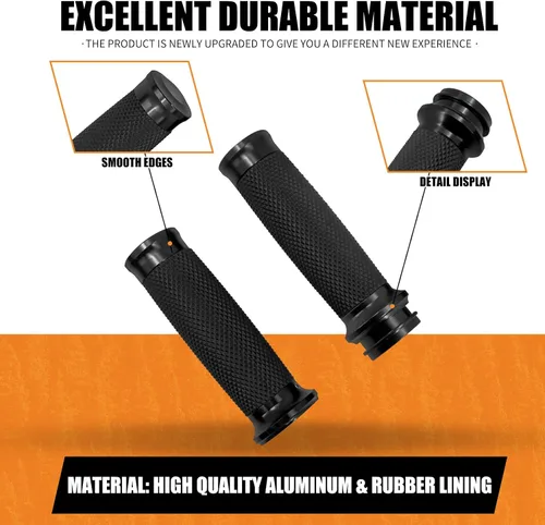 Vista 8 de Motorcycle Electronic Throttle Handlebar Grips for 1" 25mm Handle Bars Universal Fit for Harley Touring Dyna Softail Sportster XL 883 1200