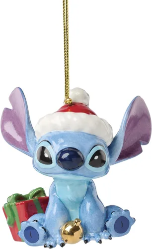 Vista 8 de Adornos de Lenox, adorno navideño de Rudolph y el elefante solitario, porcelana con acentos dorados y cordón para colgar para decoración del árbol