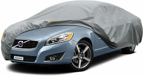 Vista 207 de Kayme Funda de Coche de Servicio Pesado Impermeable para Todo Tipo de Clima, Ajuste Personalizado para Tesla Model S, Cubierta Exterior Completa