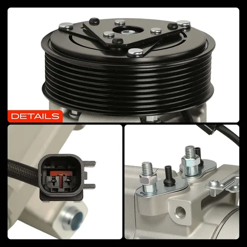 Vista 9 de A-Premium Compresor de aire acondicionado con embrague compatible con Ford F-250 Super Duty 2011-2016, F-350 Super Duty, F-450 Super Duty, F-550