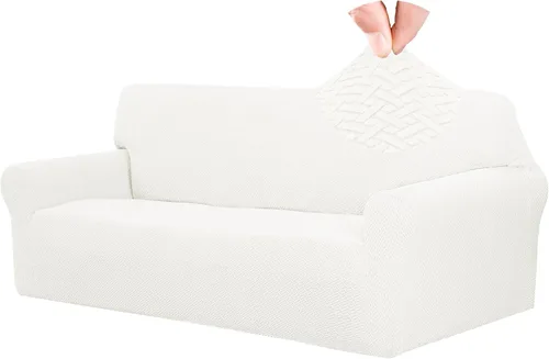 Vista 33 de Easy-Going Funda de sofá reclinable de jacquard elástico, suave de 4 piezas, con lazo elástico, protector de muebles lavable para niños, mascotas