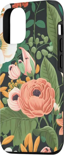 Vista 2 de Funda para iPhone 15 con diseño floral y flores coloridas